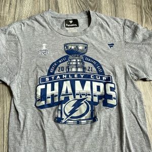 Fanatics Tampa Bay Lightning Stanley Cup Short Sleeve Shirt